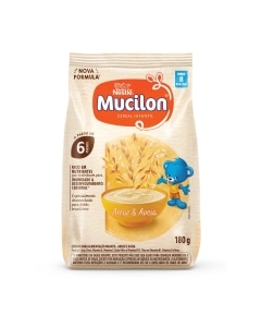 Cereal Infantil Mucilon Arroz e Aveia 180g