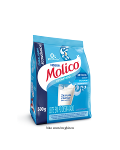 Molico Desnatado Sachê 500g - Leite em Pó Desnatado