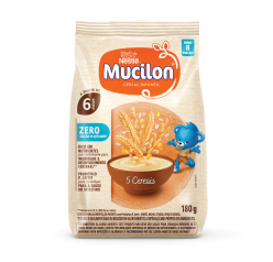 Cereal Infantil Mucilon 5 Cereais Zero Açúcar 180g