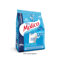 Molico Desnatado Sachê 500g - Leite em Pó Desnatado